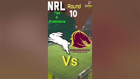 NRL Round 9 Tips .